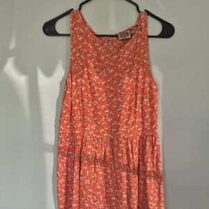 Juicy Couture Orange Floral Midi Dress